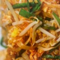 Pad Thai  · Rice noodles stir-fried with choice of meat, egg, green onions, bean sprouts, and tamarind s...