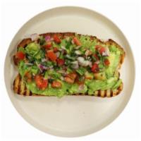 Tex Avocado Toast  · Spread avocado with pico de gallo and a dash of black pepper and himalayer salt. 