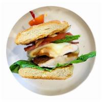 Endurance Sandwich  · Grilled chicken, turkey bacon, low fat mozzarella, avocado, lettuce, tomato and grilled onion.