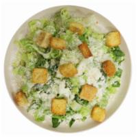 Caesar Salad · Romaine lettuce, sprinkled with Parmesan cheese and whole wheat croutons.