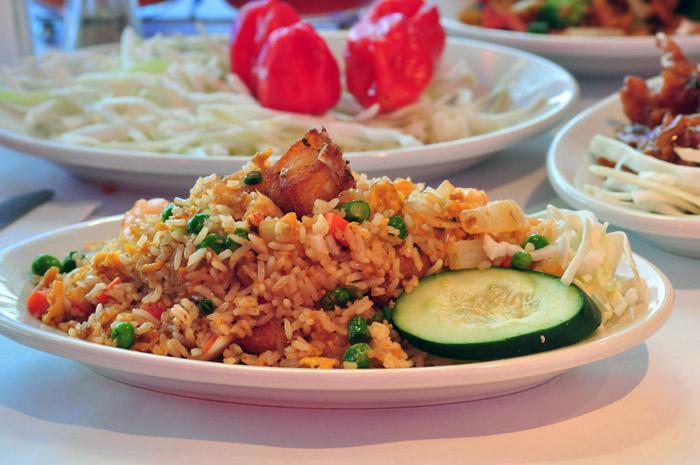 Seafood Fried Rice · Shrimp, snapper, crab meat and vegetables.  Your choice of rice. 