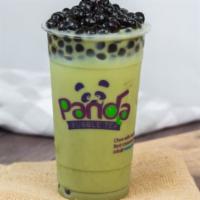 Matcha Milk Tea · Made with non dairy creamer.