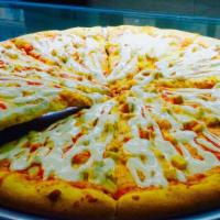 Buffalo Chicken Lover Pizza · Chicken, onion, hot sauce, blue cheese, provolone cheese.