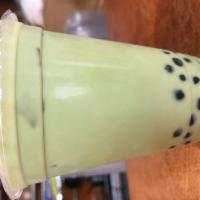Matcha Milk Bubble Tea · Green tea base. Prepared with non-dairy creamer and tapioca bubbles.