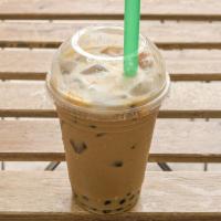 Coffee Milk Bubble Tea · With condensed milk. Prepared with non-dairy creamer and tapioca bubbles.