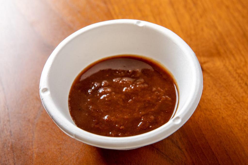 Apple Tamarind Chutney (Catering) · Seasonal chutney with apple butter, tamarind and warming spices