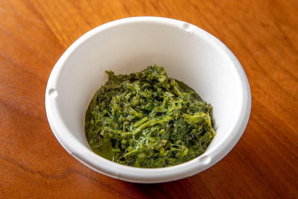 Green Chutney · Parsley, cilantro, lemon juice, nigella seeds