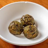 Spinach Chickpea Falafel. · 