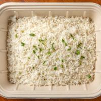 Basmati Rice · Fragrant rice with light spices and herbs