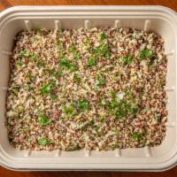 Cauli-Quinoa Salad · Riced cauliflower and quinoa with herbs and lemon vinaigrette