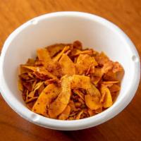 Coconut Crisp (Catering) · Smoky spiced coconut flakes