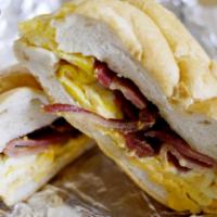 Ham, Egg and Cheese on a Roll · 