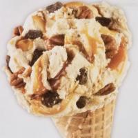 Butter Pecan Port of Call Ice Cream · Butter pecan ice cream, pecans, chocolate chips and caramel.