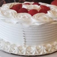 Strawberry Shortcake Ice Cream Cake · Yellow cake bottom, strawberry puree, vanilla and birthday cake ice cream, vanilla ice cream...