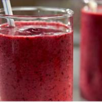 Very Berry Smoothie · Strawberries, blueberries, raspberries and watermelon with fresh apple juice.