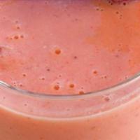 Westside Famous Smoothie · Orange, mango, banana, pineapple, strawberries and papaya blended with apple juice.