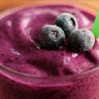 Acai Energy Smoothie · Acai, banana, blueberries & strawberries blended with fresh apple juice.