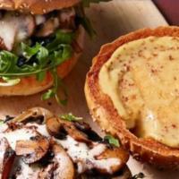 Mushroom Cheeseburger · Beef Burger