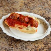 Meatball Grinder · 3 meatballs and sauce.