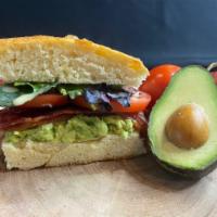 BLT and A Sandwich · Classic BLT with Nueske’s bacon and avocado.