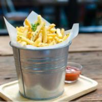 French Fries · Cut potatoes fried and salted to perfection.
