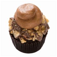 Peanut Butter Cup Pack · A chocolate cupcake. Topped with peanut butter buttercream and rolled in crushed peanut butt...
