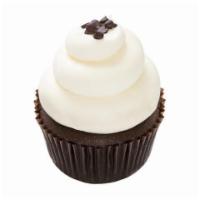 Gluten Free Chocolate Cupcake · Gluten-free chocolate cupcake. Topped with vanilla buttercream. Topped with mini chocolate c...