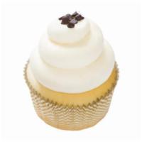 Gluten-Free Vanilla Cupcake · Gluten-free vanilla cupcake topped with vanilla buttercream. Topped with mini chocolate chips.