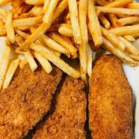 Kids Chicken Fingers with Fries · 