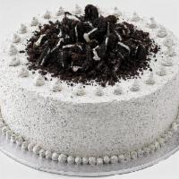 All About the Cookies Ice Cream Cake · Sweet Cream and Cookies and Milk and Cookies with a crushed Oreo’s Filling and Crust. 10