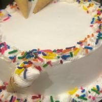 Celebrate Ice Cream Cake · One layer of Chocolate ice cream and one layer of Vanilla ice cream with a Chocolate Crunchi...