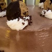 Cookie Cookie Ice Cream Cake · One layer of Chocolate Chip Cookie Dough ice cream and a second layer of Milk ＆ Cookies ice ...