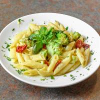 Penne with Broccoli and Mozzarella Cheese · Sauteed with olive oil & Garlic. Served with soup of the day or house salad.