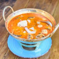 Mixed Seafood Thai Spicy and Sour Soup · Po tag. Pot only. A well known hot and sour soup prepared with fresh chili, fresh mushroom, ...