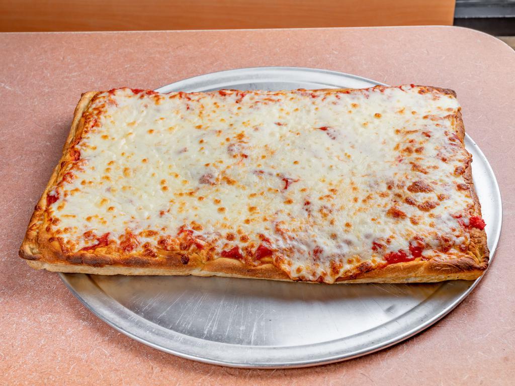 Sicilian Pizza · Thick crust.