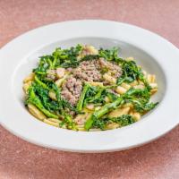 Cavatelli Broccoli Rabe with Sausage Pasta · Garlic and oil sauce 