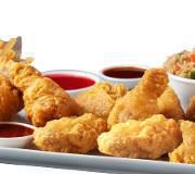 20 Wings Family · 20 fresh, made to order chicken wings bone-in. Includes 4 dipping sauces. Served with a larg...