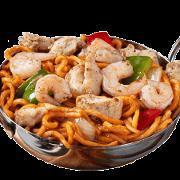 Noodle Bowl · Chicken bits, shrimp, onions, and bell peppers sauteed with seasoned lo-mein noodles. Availa...