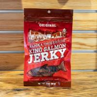 Smoked Salmon Jerky 3 oz. · Mild flavored fish.