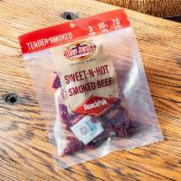 Smoked Sweet and Hot Beef Jerky 3 oz. · 
