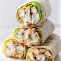 Mexican Wrap · Grilled chicken, chipotle & jalapeno, Mosalela cheese.