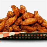 Large Wings Traditional (50) · Your choice of sauce. Includes bleu cheese or ranch & celery or carrots. Extra vegies or dre...