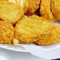 20. Chicken Nuggets · Served with fries and soda.