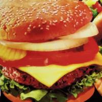 Cheeseburger · upgrade to double cheeseburger,  and fries & soda options.