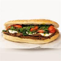 Number Twelve · Eggplant Cutlet, Fresh Mozzarella, Broccoli Rabe, Roasted Red Peppers, Cutlets' Basil Pesto,...