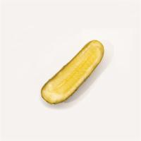 Half of a Sour Pickle · Half of a Patriot Pickle Sour Pickle.