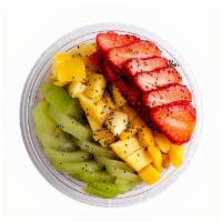 Sorriso Chia Bowl · Chia ＆ Agave, Hemp granola, strawberries, kiwi, mango, ＆ chia seeds. Boost by choice. 