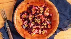 Beet Salad · Beets, walnuts and apples