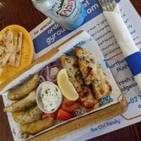 Lunch Box · Choice of meat and choice lemon potatoes or rice. Served with pita bread & spread on the sid...