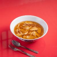 House Udon · Wheat noodle soup.